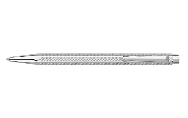 ECRIDOR™ ECAILLE Platinum Set Ballpoint Pen & Leather Case – Special Edition