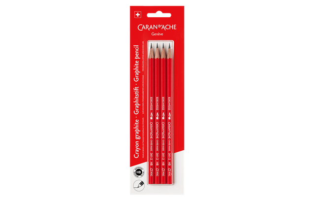 Set pack containing 4 EDELWEISS HB graphite pencils