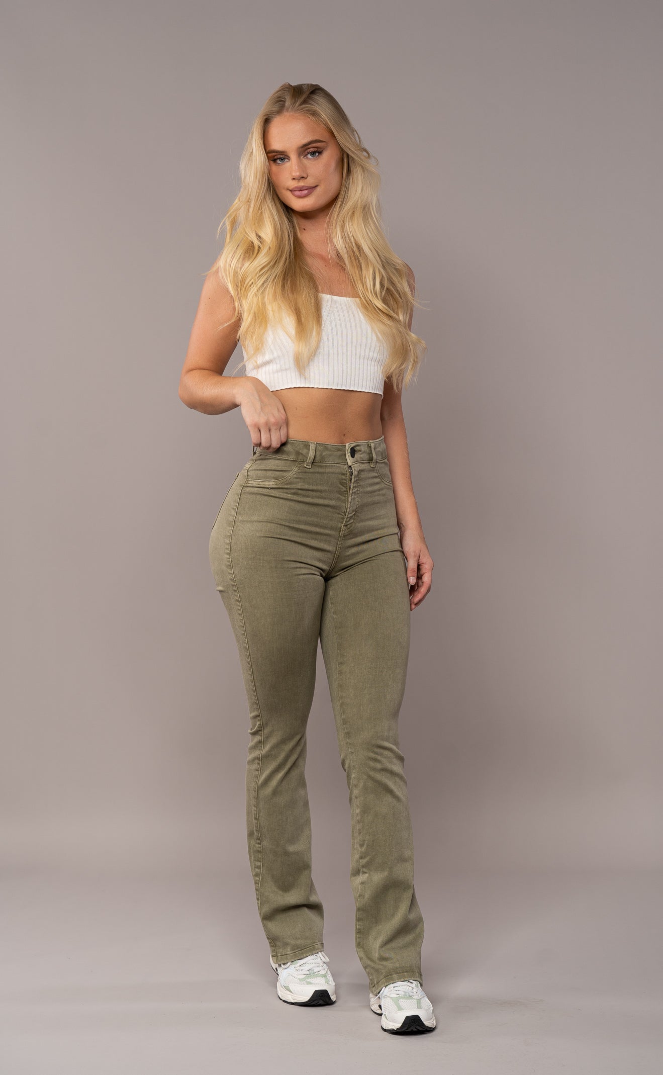 Fitjeans High Waisted Flared Pants