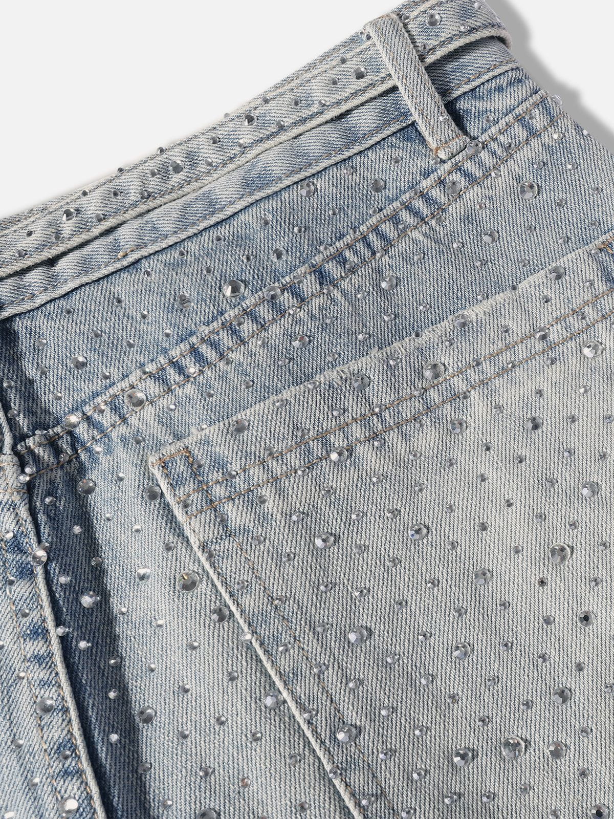 Rhinestone Baggy Jeans