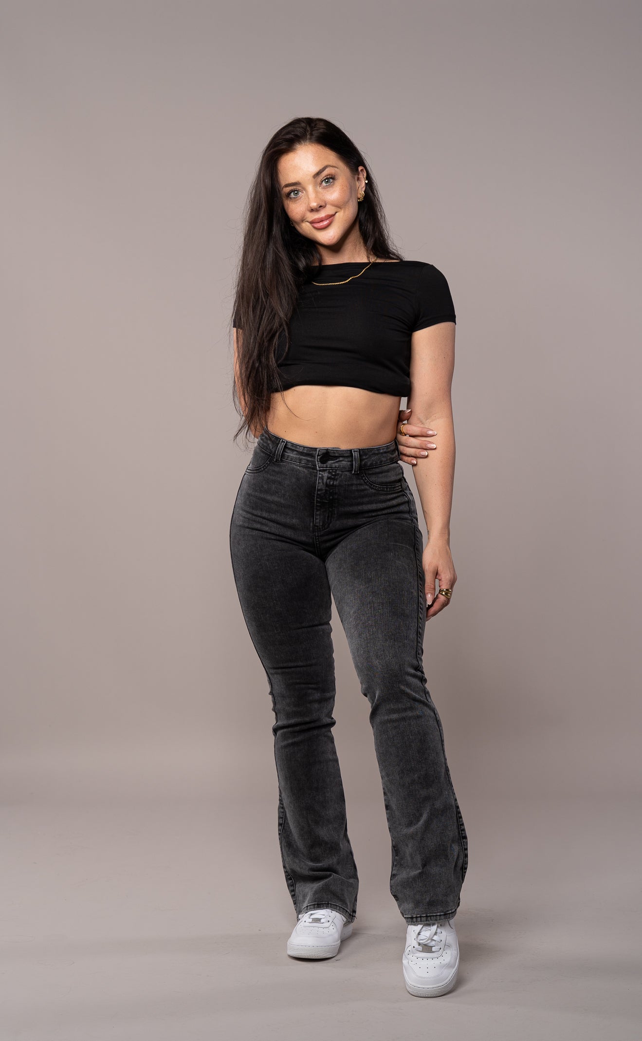 Fitjeans High Waisted Flared Pants