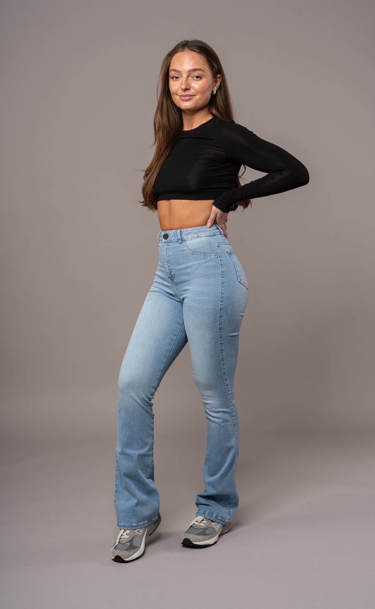Fitjeans High Waisted Flared Pants