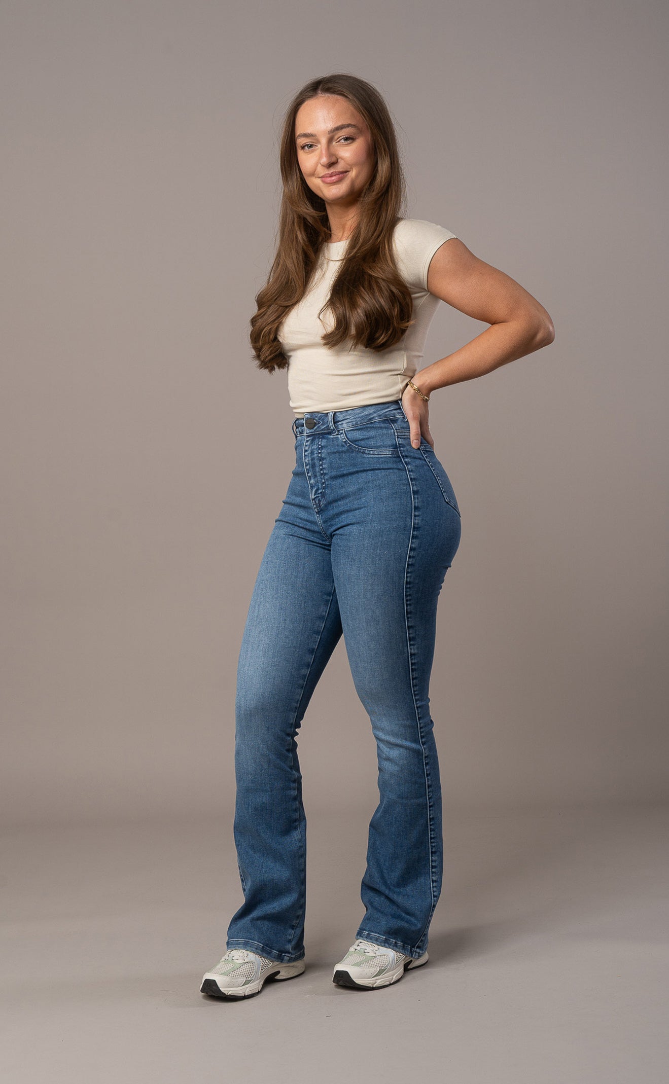 Fitjeans High Waisted Flared Pants