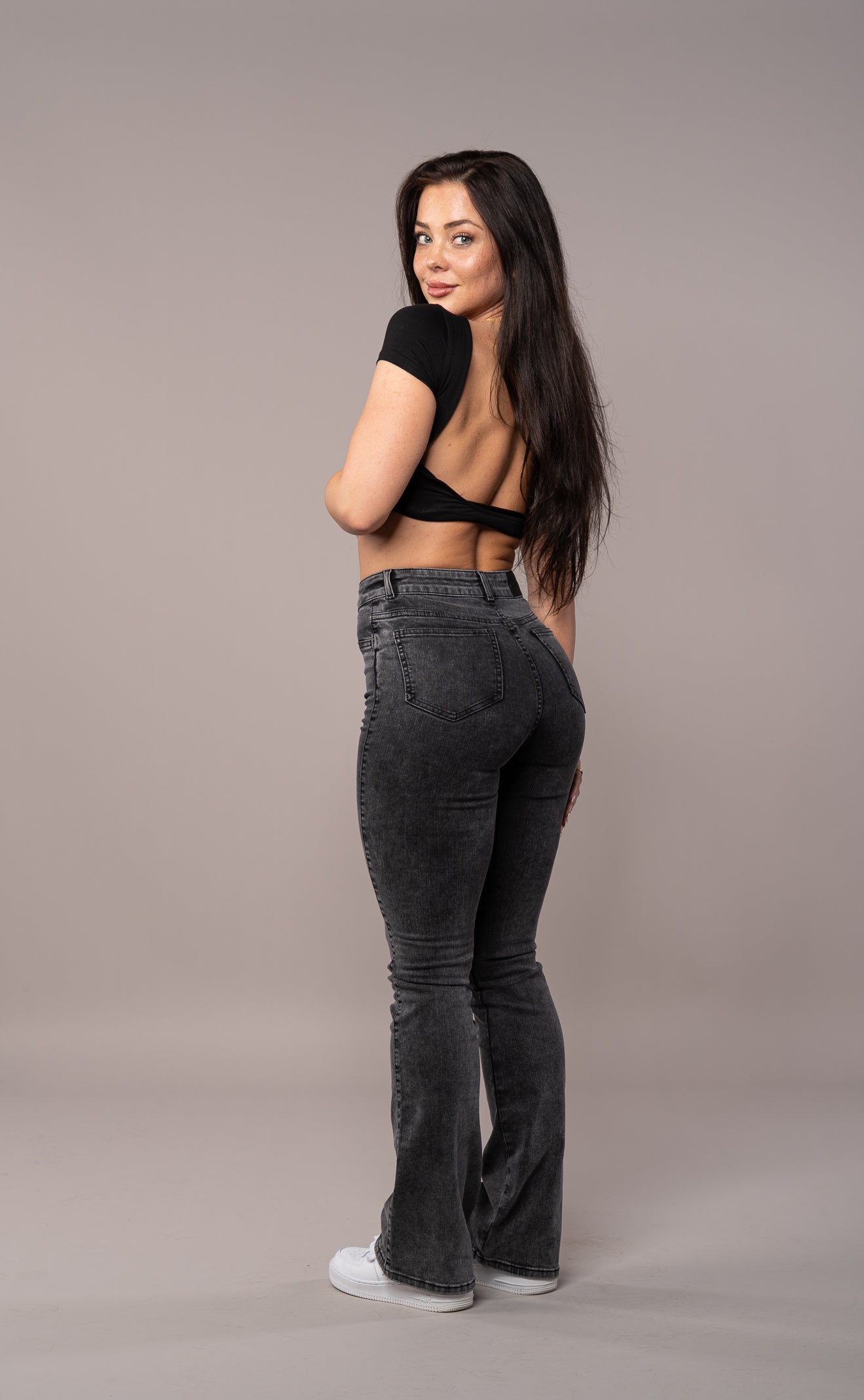 Fitjeans High Waisted Flared Pants
