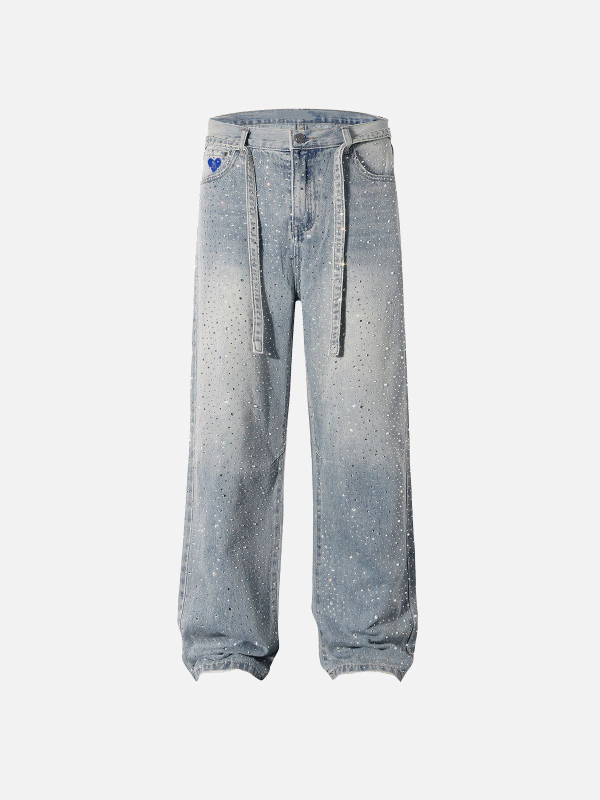 Rhinestone Baggy Jeans