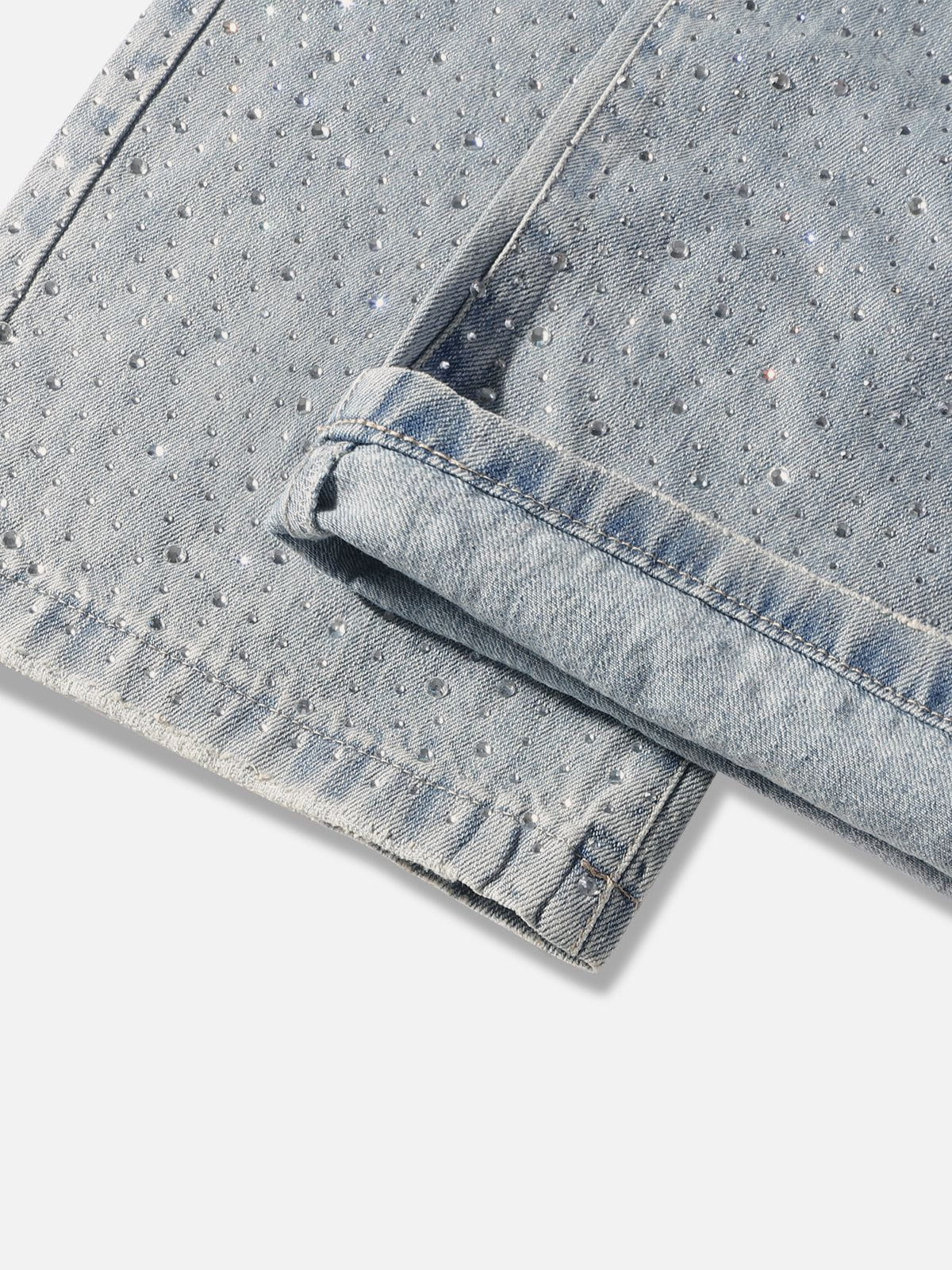 Rhinestone Baggy Jeans