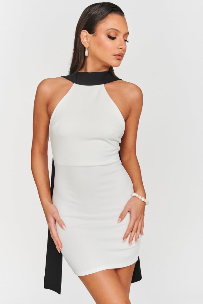 Sleeveless Mini Viscose Column Regular Cocktail Dress