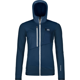 OrtovoxWomen's Fleece Grid Hoodie Jacket