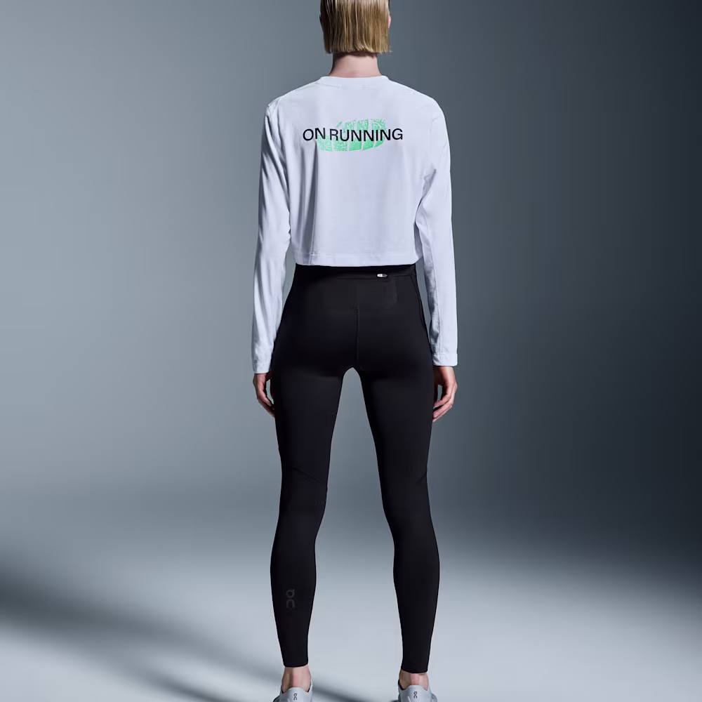 Women's Train Long-T Crop Graphic