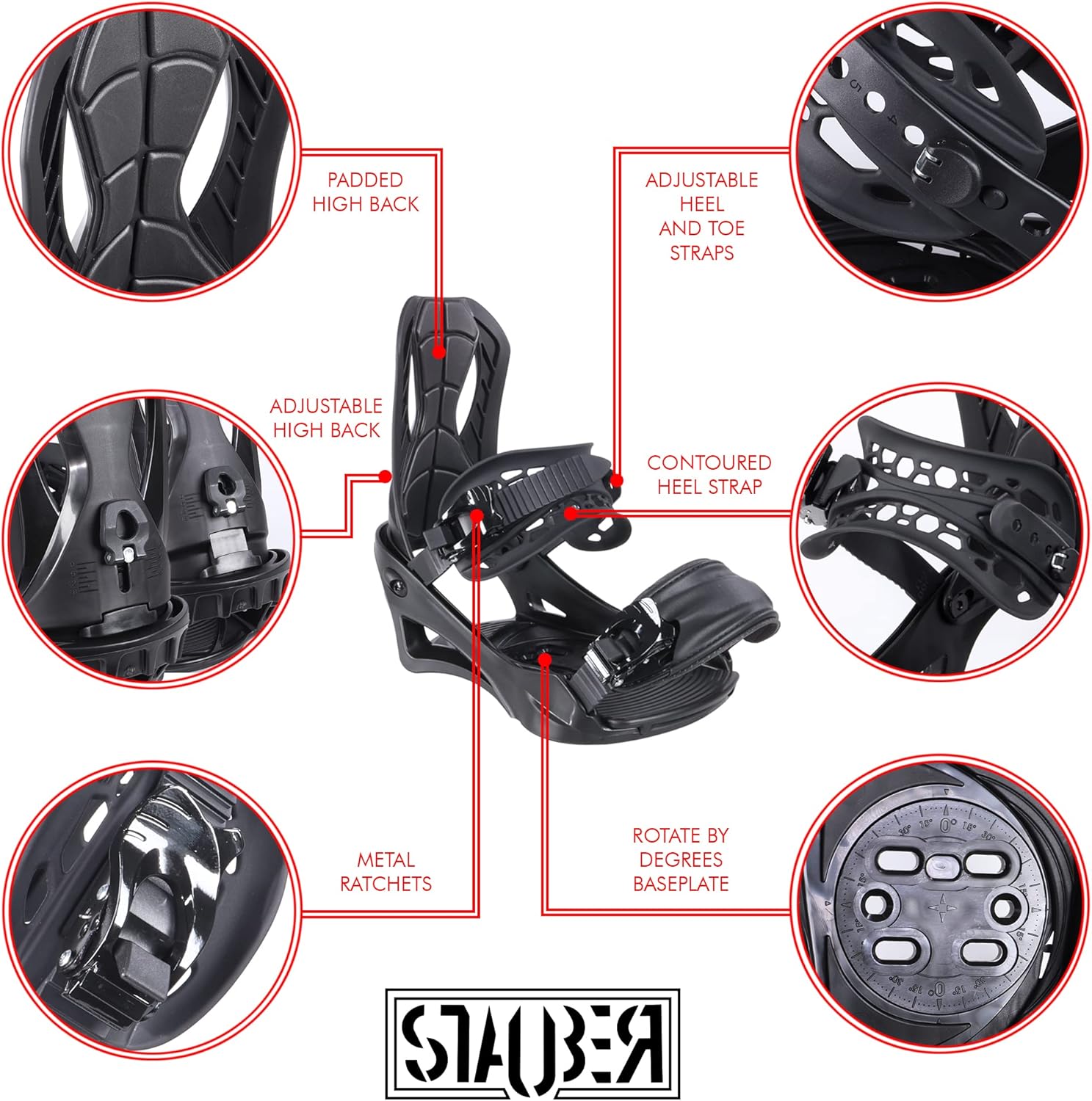 Cohallo Summit Snowboard & Binding Package Size 128, 133, 138, 143, 148,153,158,161- Best All-Terrain, Twin Directional, Hybrid Profile Snowboard & Bindings for All Levels