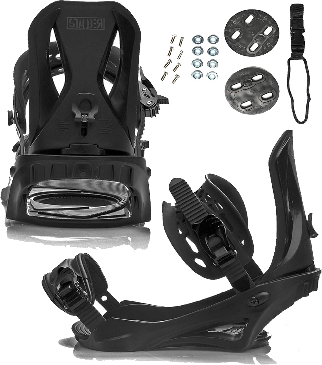 Cohallo Summit Snowboard & Binding Package Size 128, 133, 138, 143, 148,153,158,161- Best All-Terrain, Twin Directional, Hybrid Profile Snowboard & Bindings for All Levels