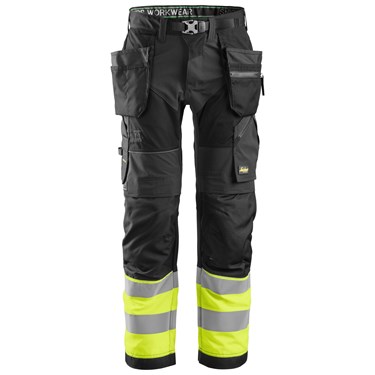 High-Vis Work Trousers+ Holster Pockets Class 1