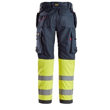 Work Trousers Holster Pockets High-Vis Class 1