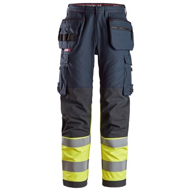 Work Trousers Holster Pockets High-Vis Class 1