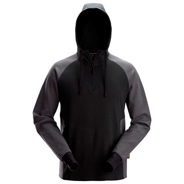 Two-Coloured Half-Zip Hoodie