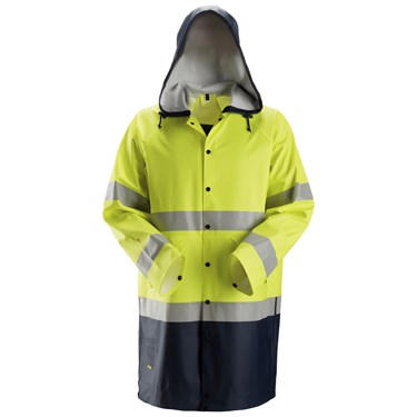 Rain Jacket PU, High-Vis Class 3