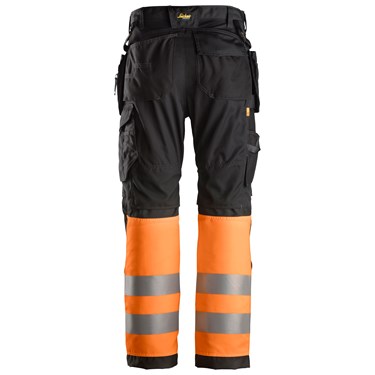 High-Vis Work Trousers+ Holster Pockets Class 1