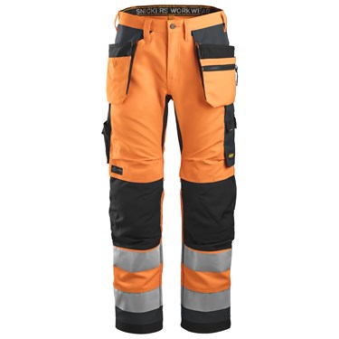 High-Vis Work Trousers+ Holster Pockets Class 2