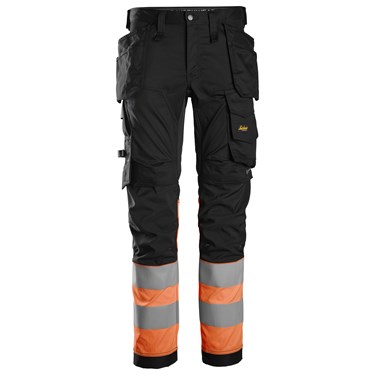 High-Vis Class 1, Stretch Trousers Holster Pockets