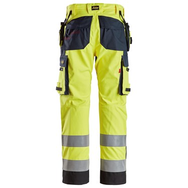Trousers Reinforced Shin, Holster Pockets High-Vis Class 2