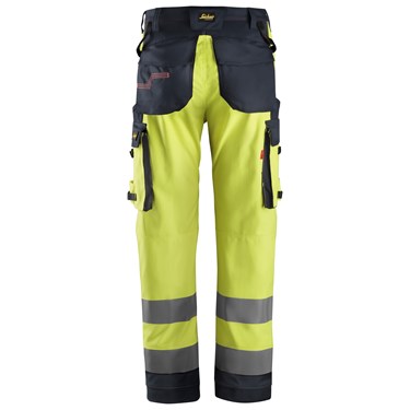 Work Trousers Equal Leg Pockets, High-Vis Class 2