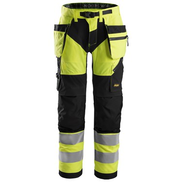 High-Vis Work Trousers+ Holster Pockets Class 2
