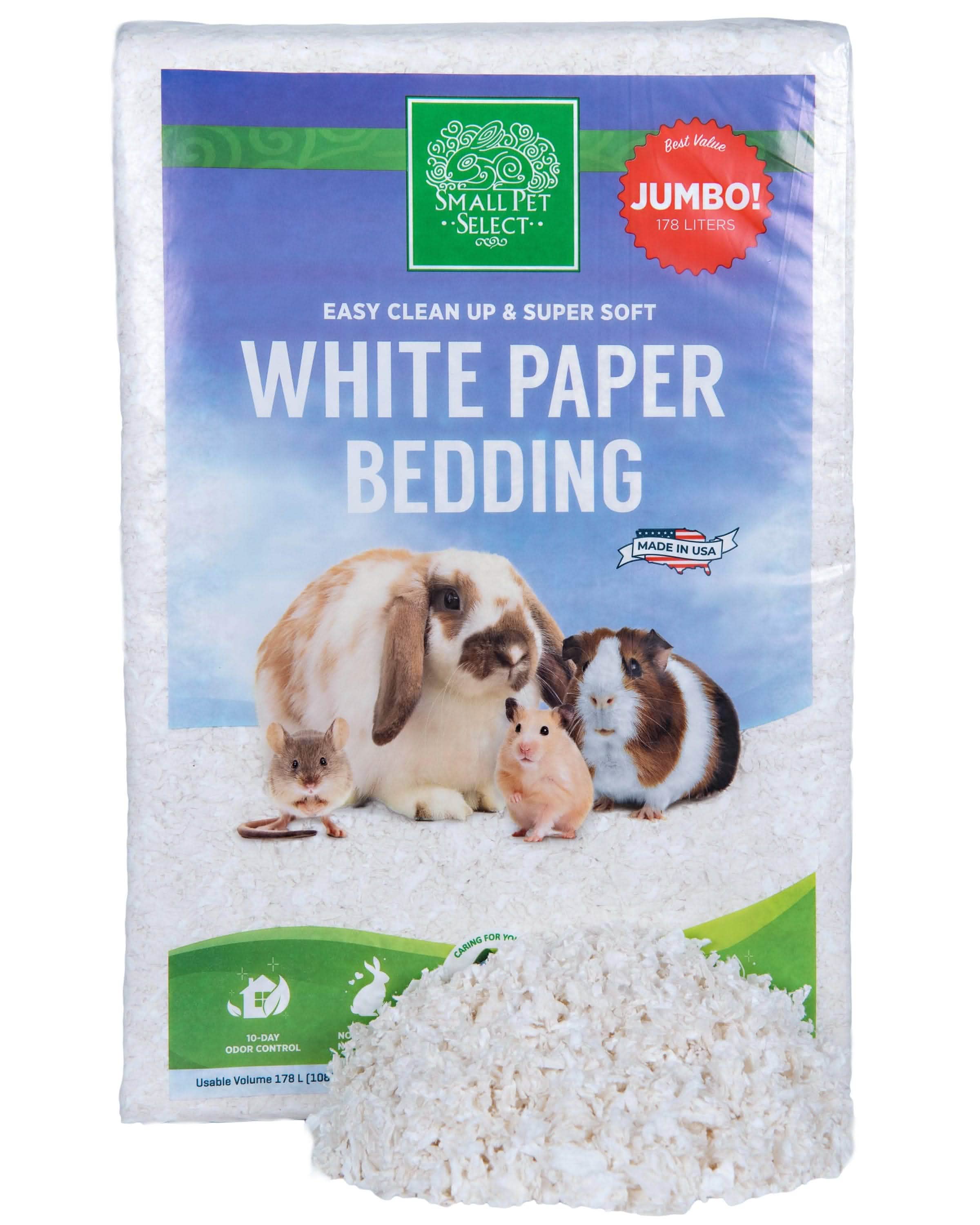 Unbleached White Paper Bedding
