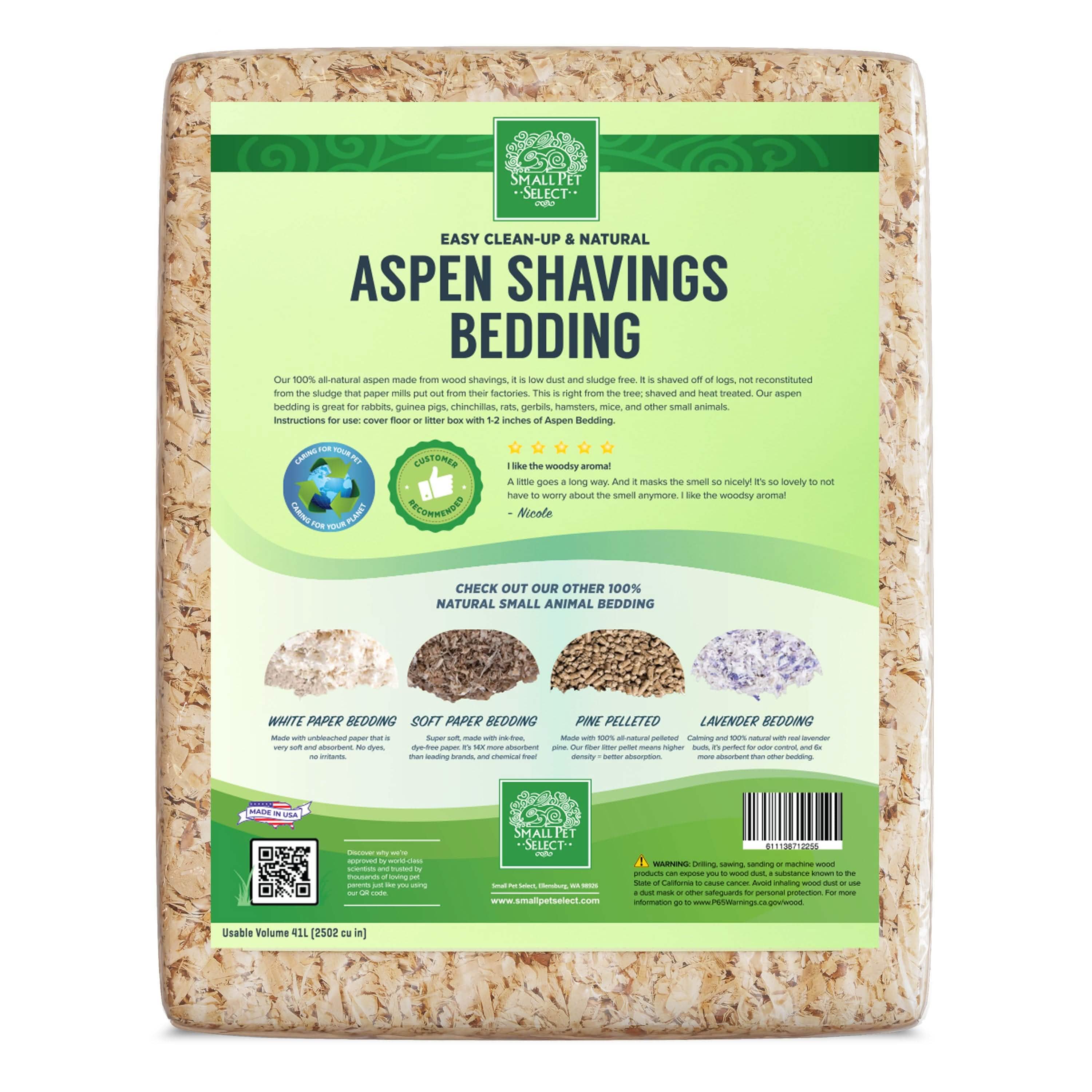 Aspen Shavings Bedding