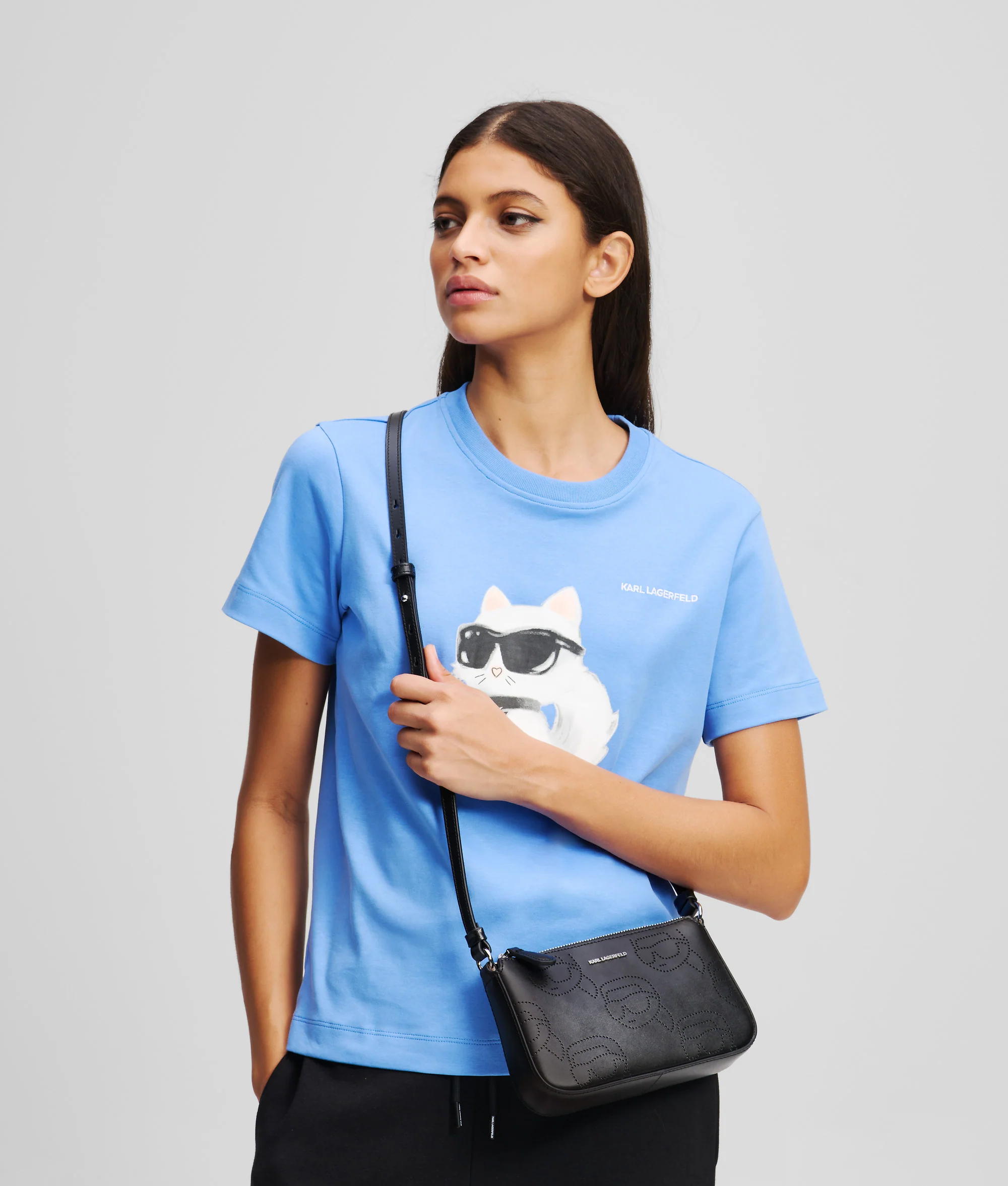 IKON PERFORATED CROSSBODY POUCH
