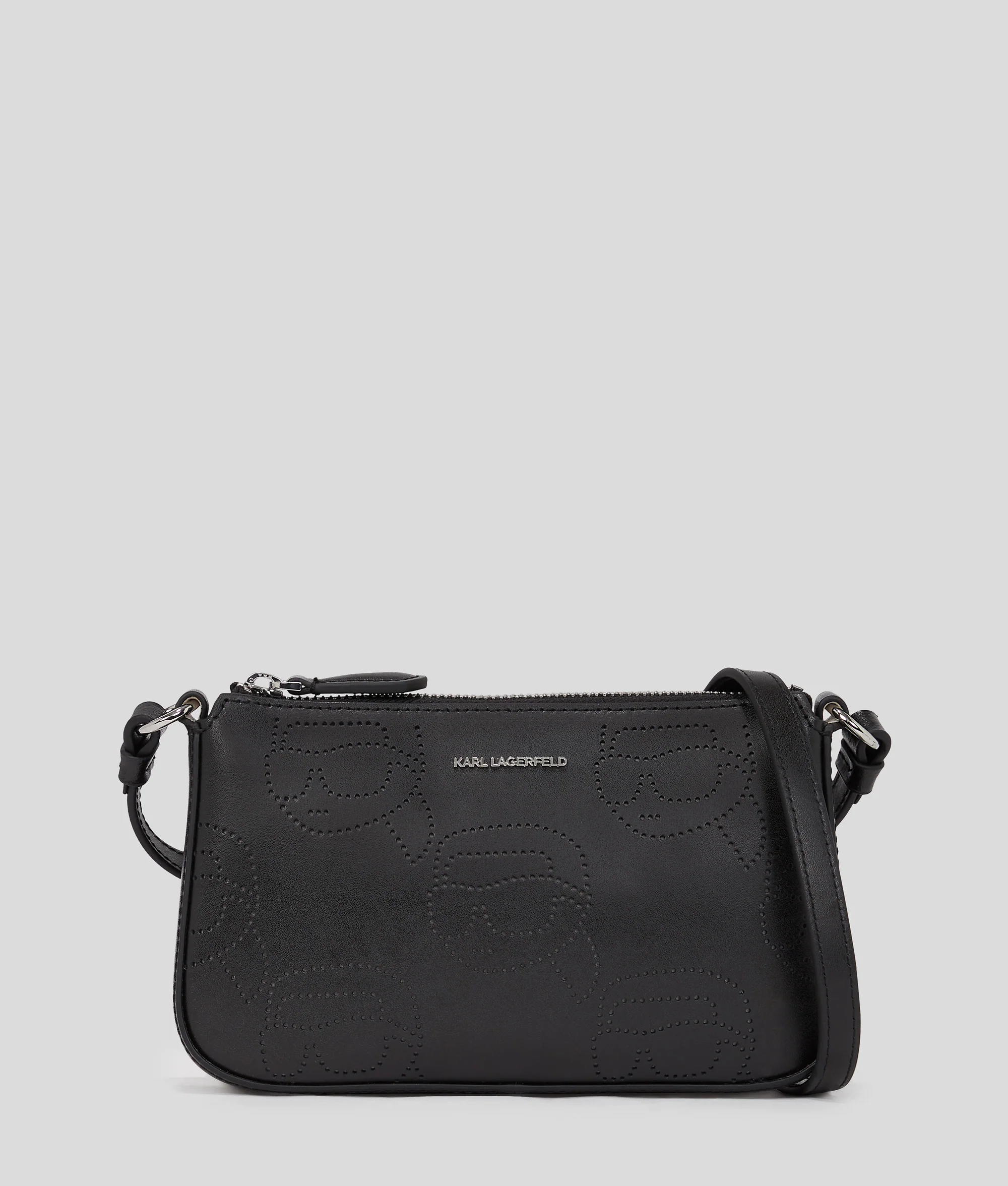 IKON PERFORATED CROSSBODY POUCH