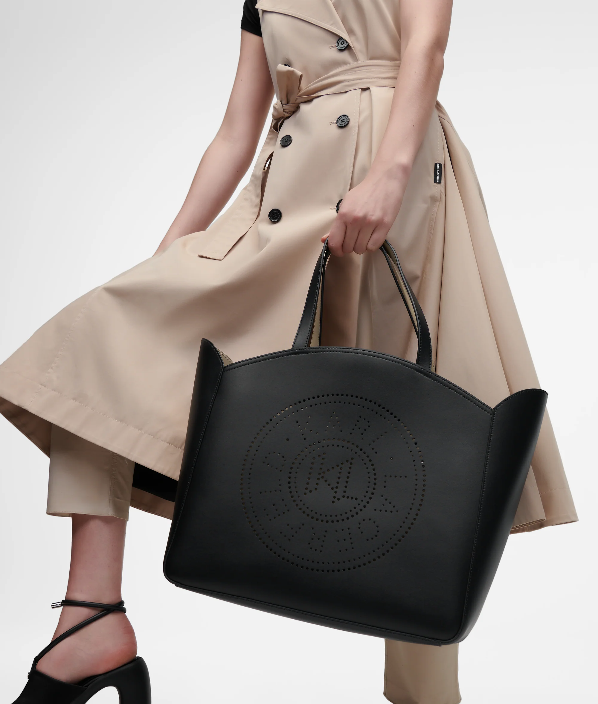 K/CIRCLE LARGE PERFORATED TOTE BAG