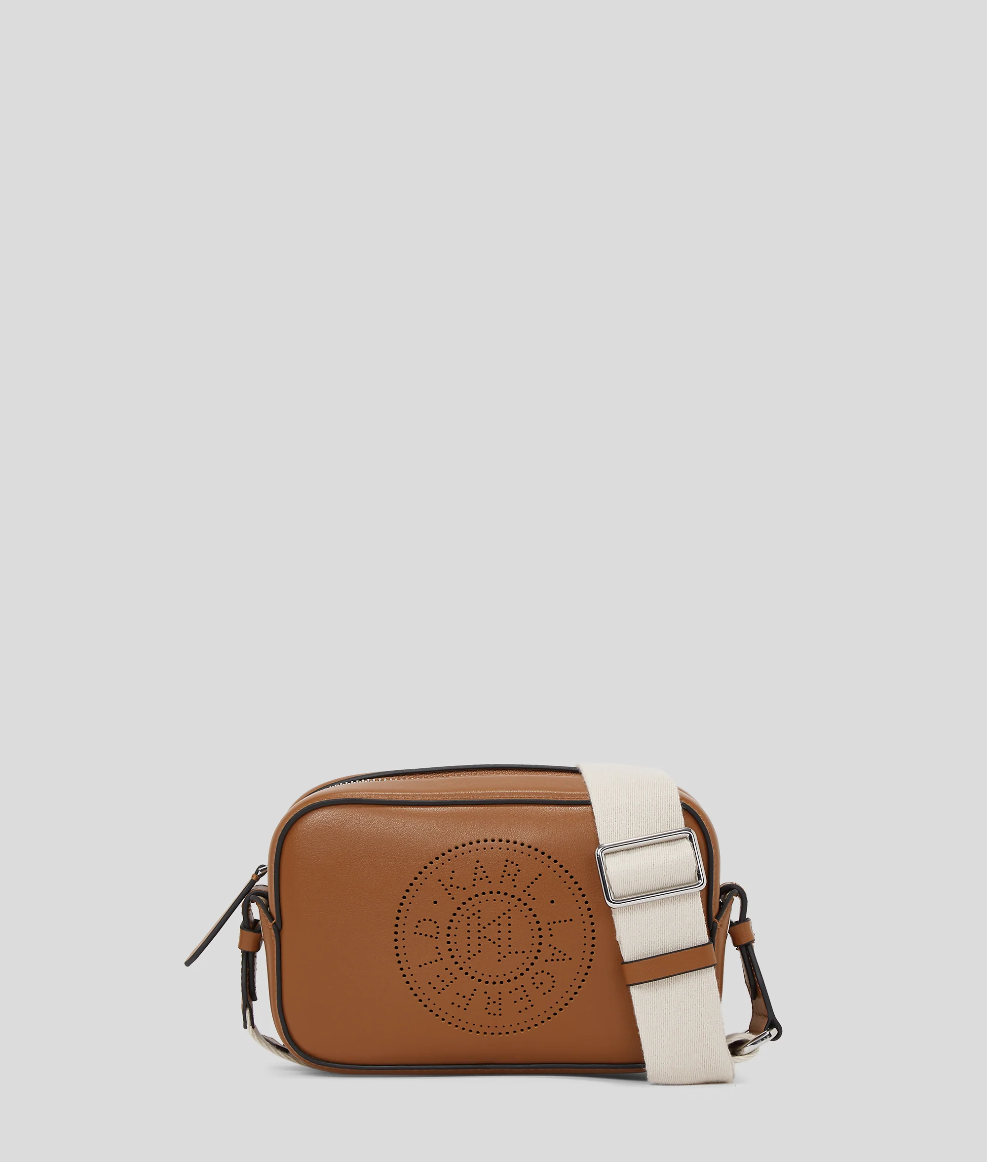K/CIRCLE PERFORATED CROSSBODY BAG