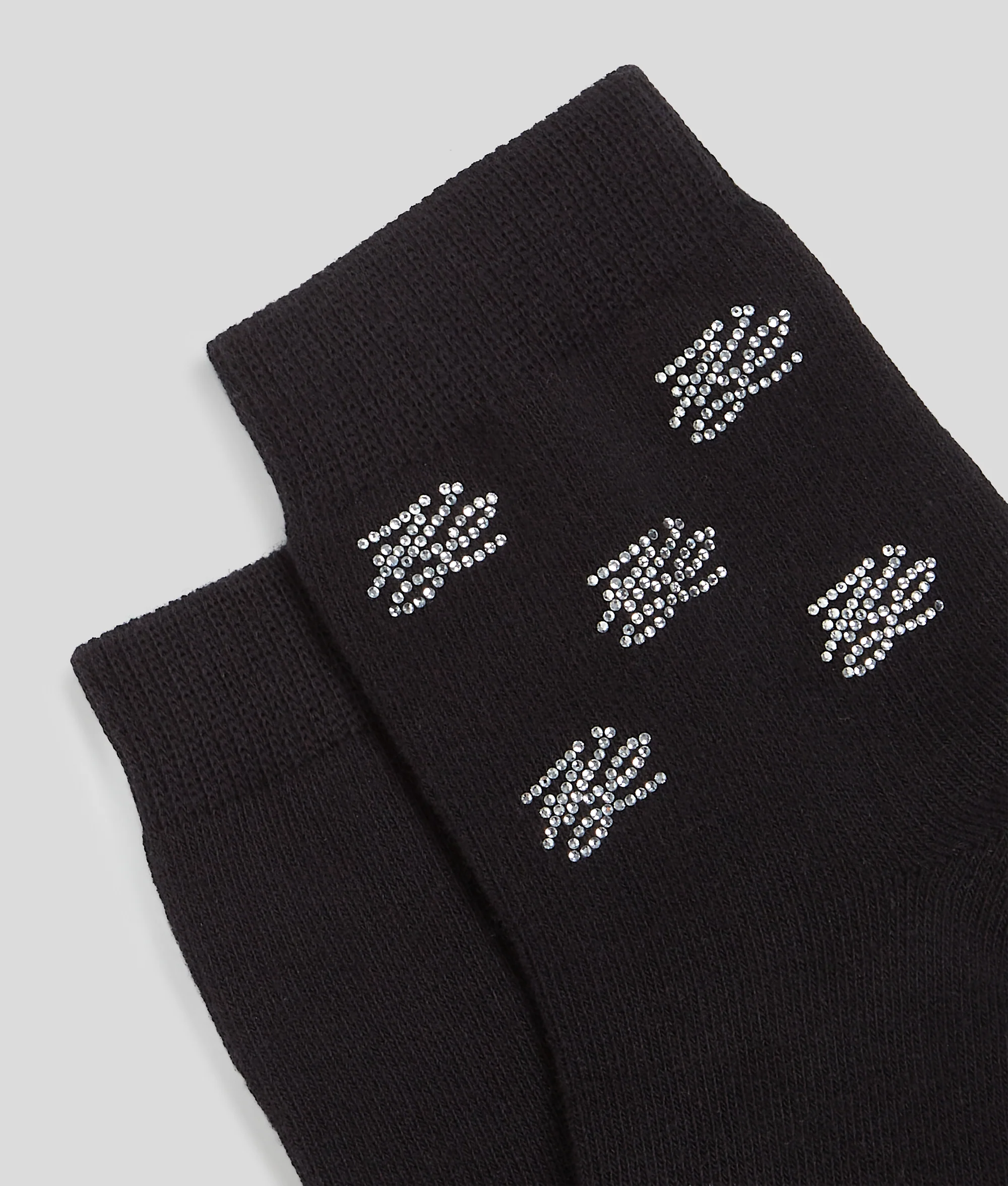 K/AUTOGRAPH RHINESTONE SOCKS – 2-PACK