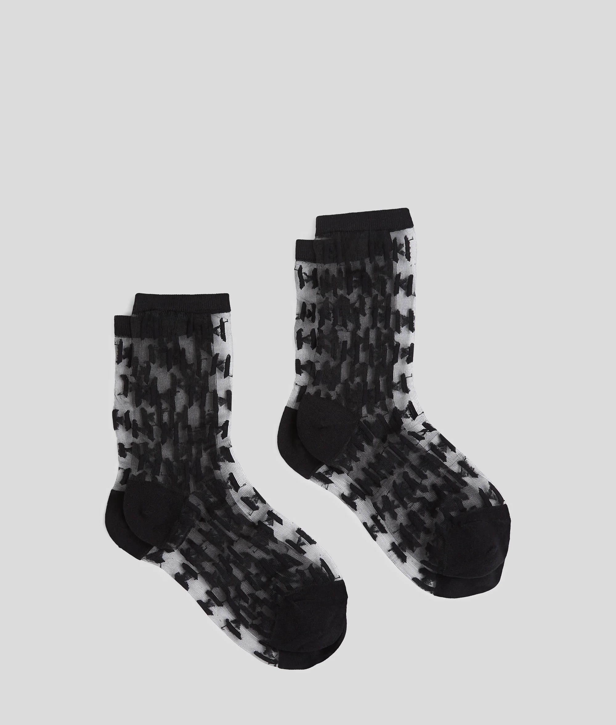 MONOGRAM MESH SOCKS – 2-PACK