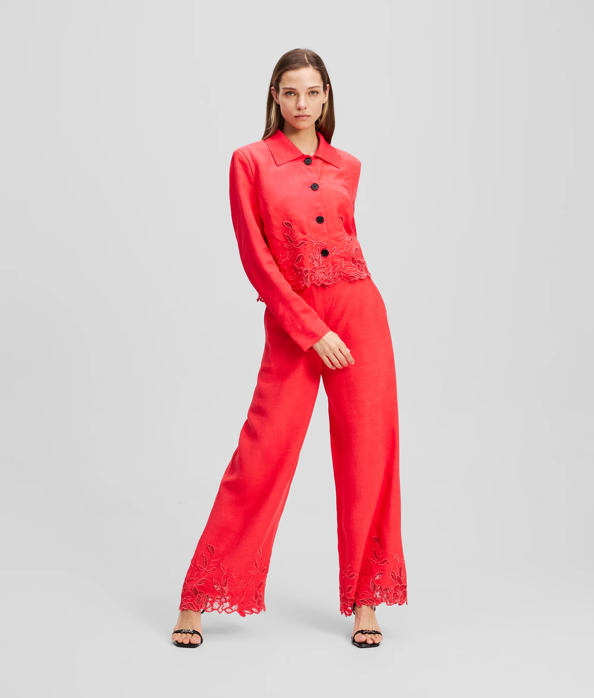 CUT-OUT EMBROIDERY CULOTTES