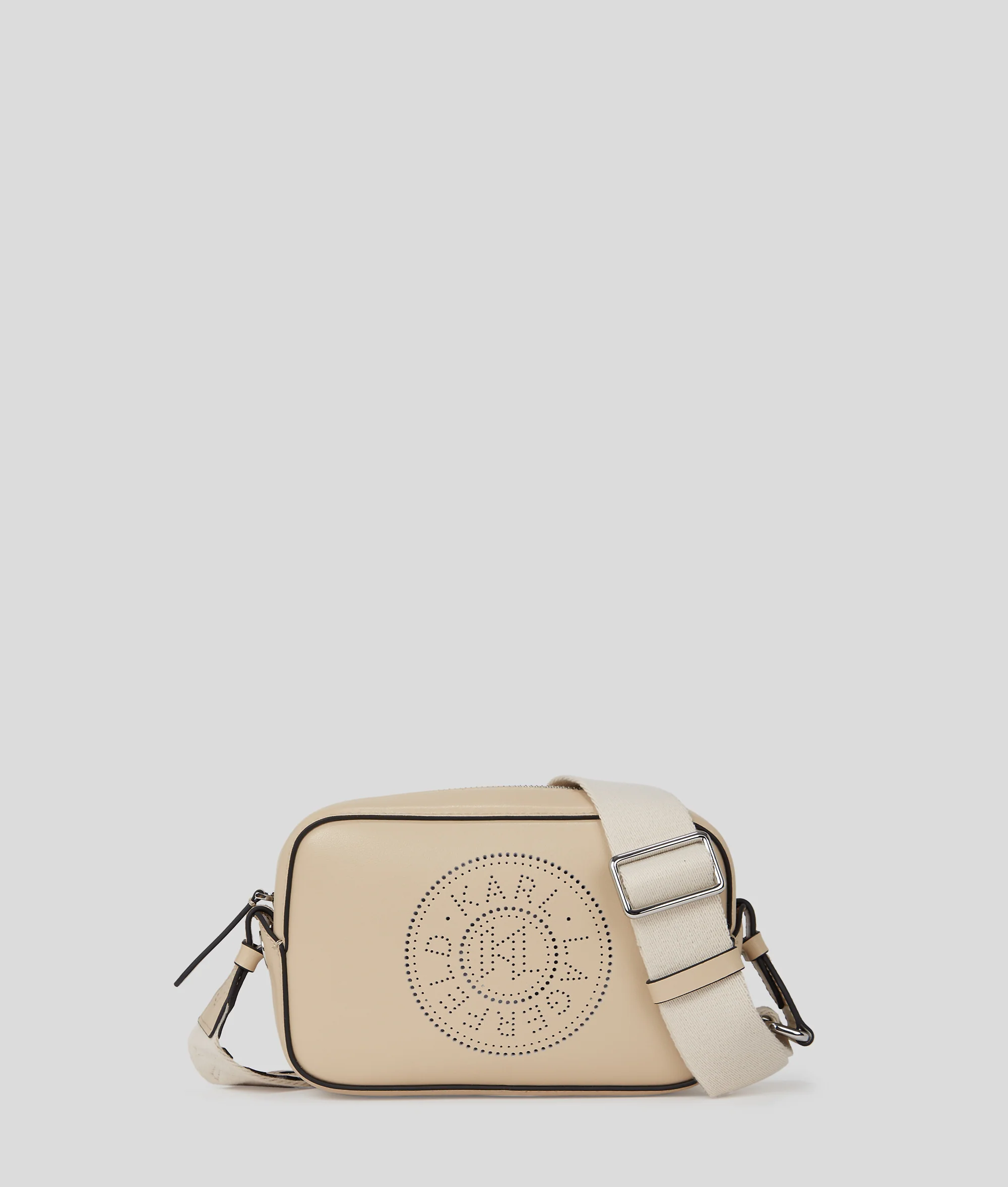 K/CIRCLE PERFORATED CROSSBODY BAG
