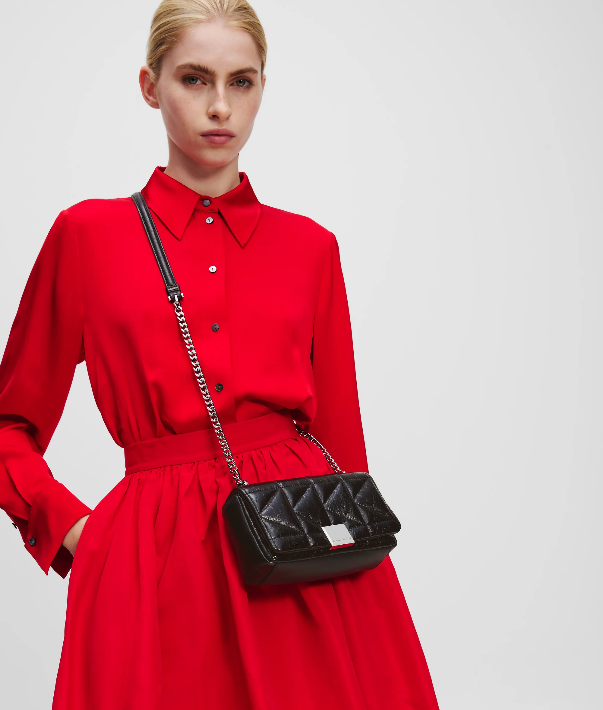 K/KUILT SHINY SMALL CROSSBODY BAG
