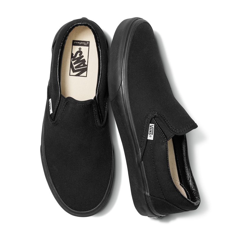 Customs Black Slip-On Wide