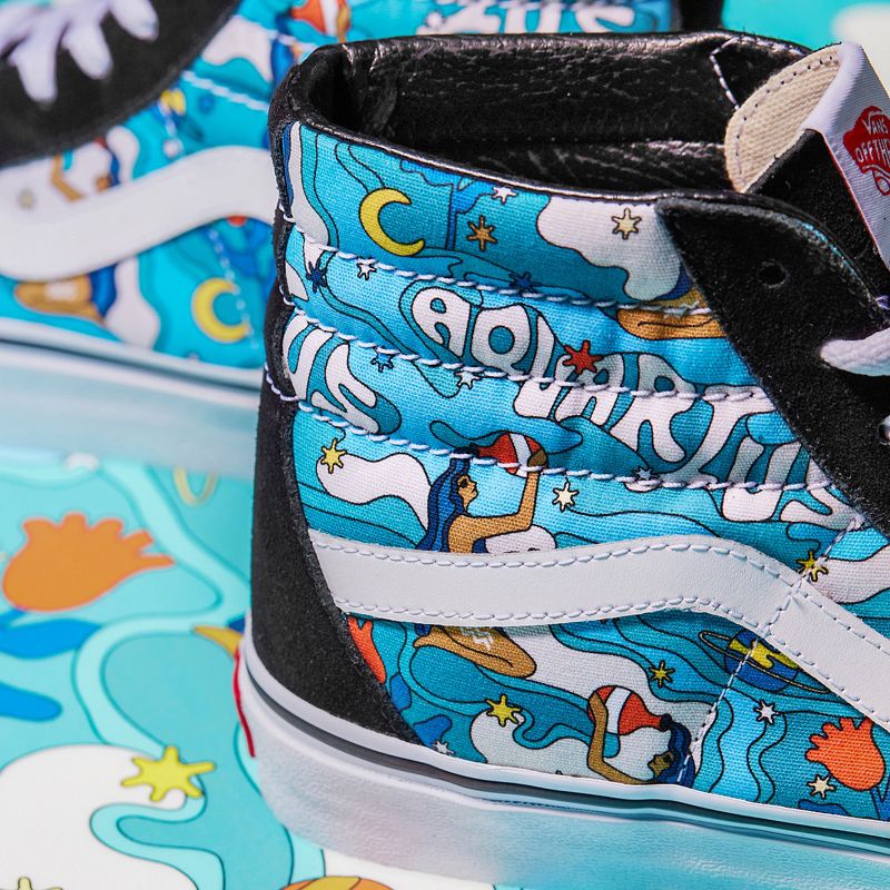 Customs Colorful Zodiac Aquarius Sk8-Hi