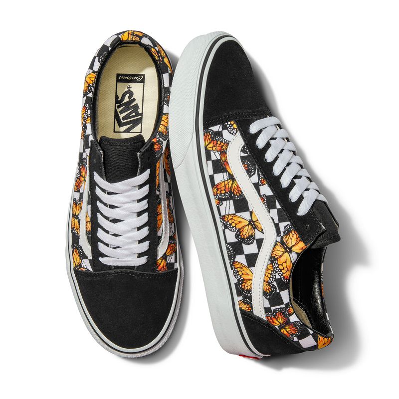 Customs Butterfly Checkerboard Old Skool