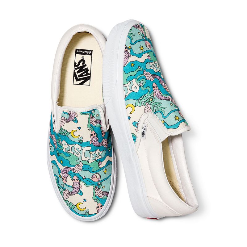 Customs Colorful Zodiac Pisces Slip-On