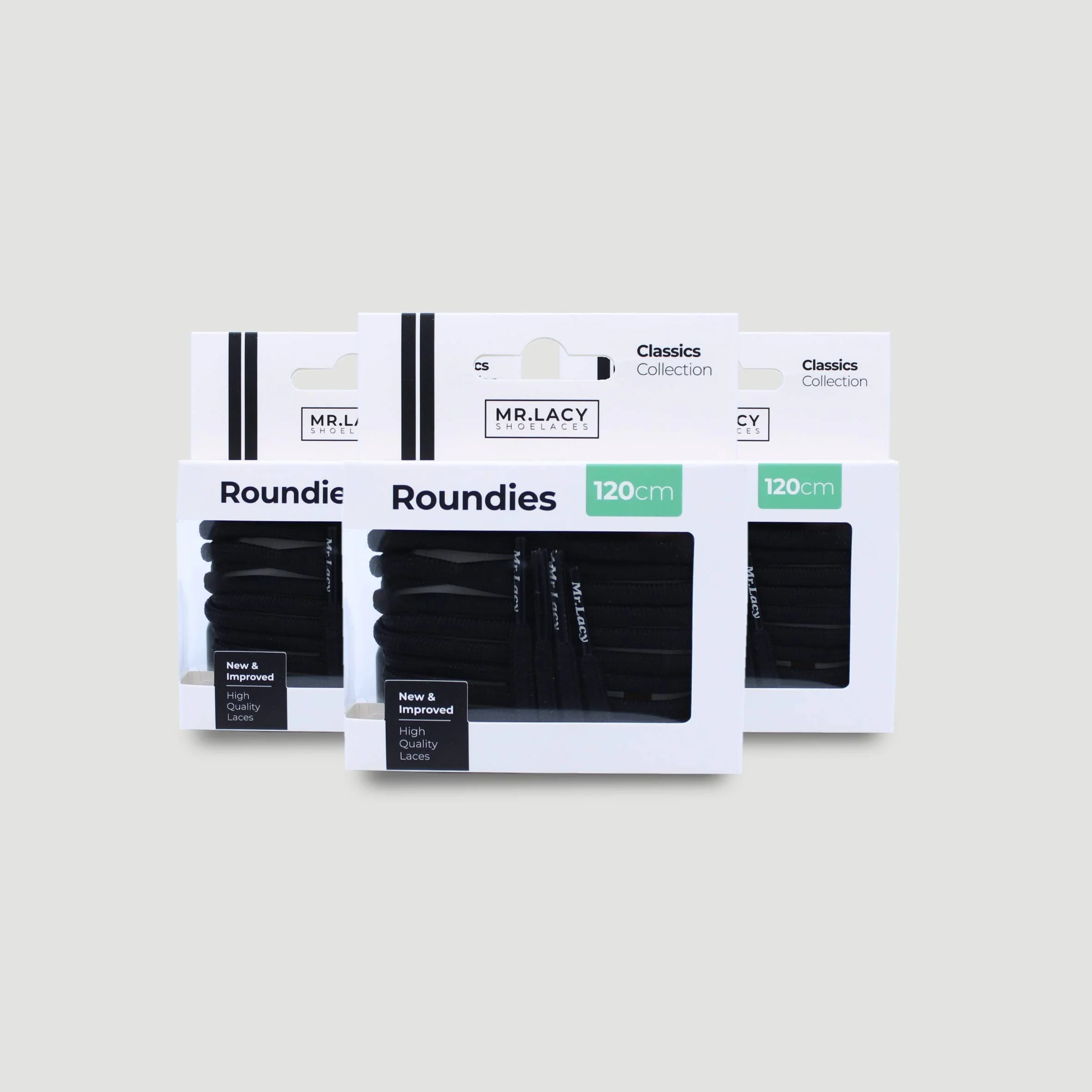 Roundies Shoelaces · Black