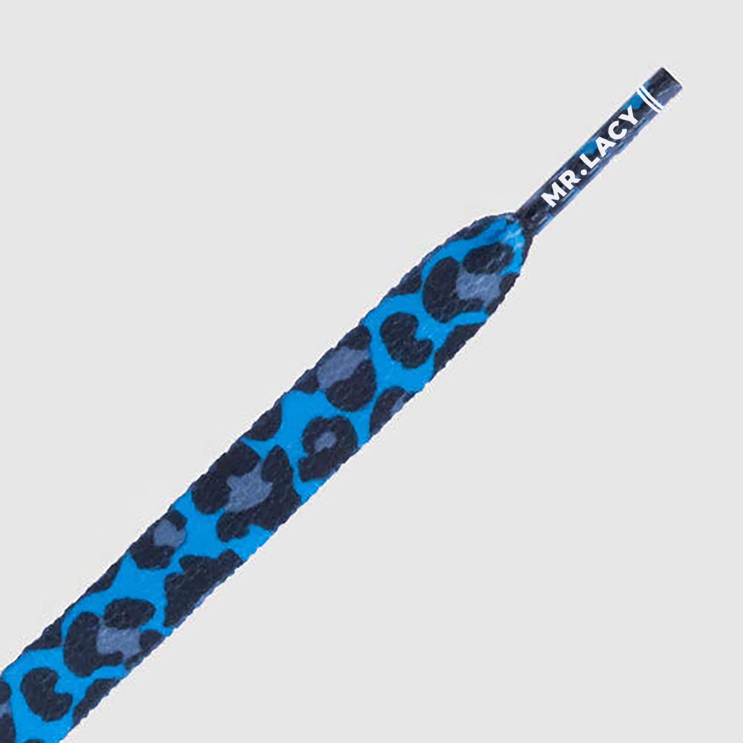 Printies Shoelaces · Leopard Royal Blue