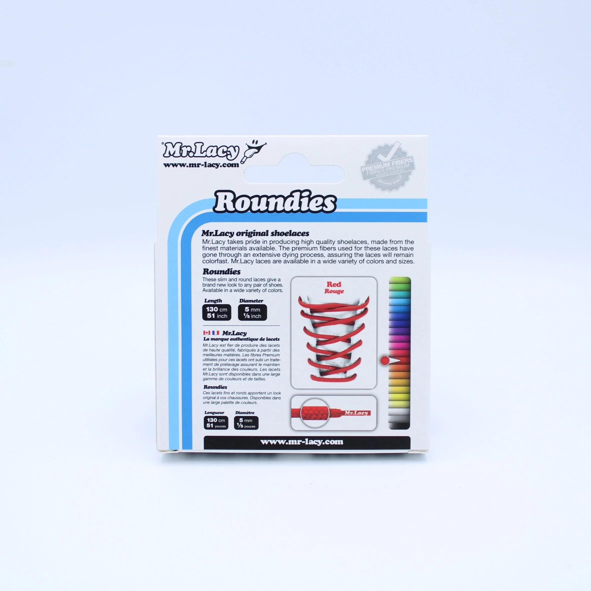 Roundies Shoelaces · Red