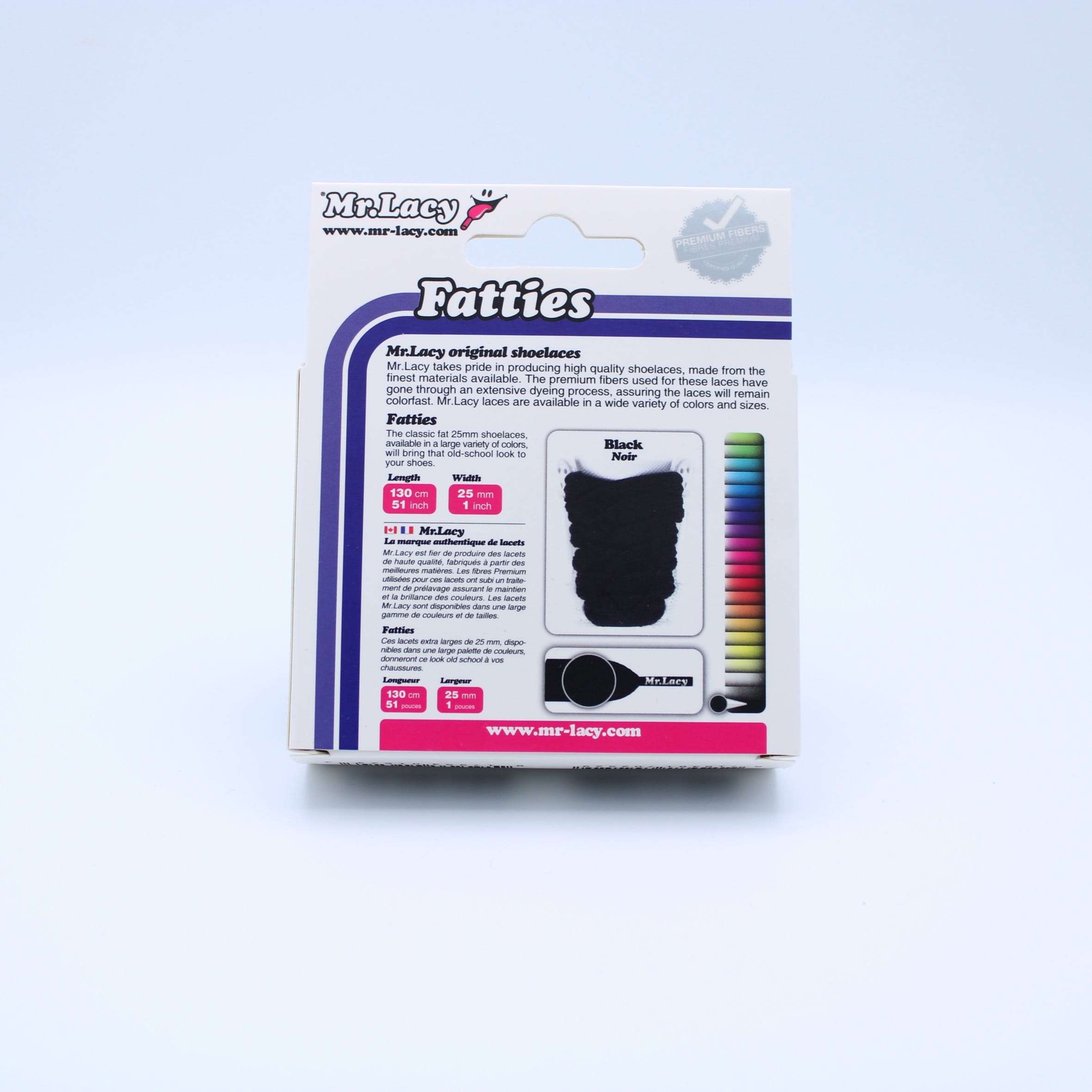 Fatties Shoelaces · Black