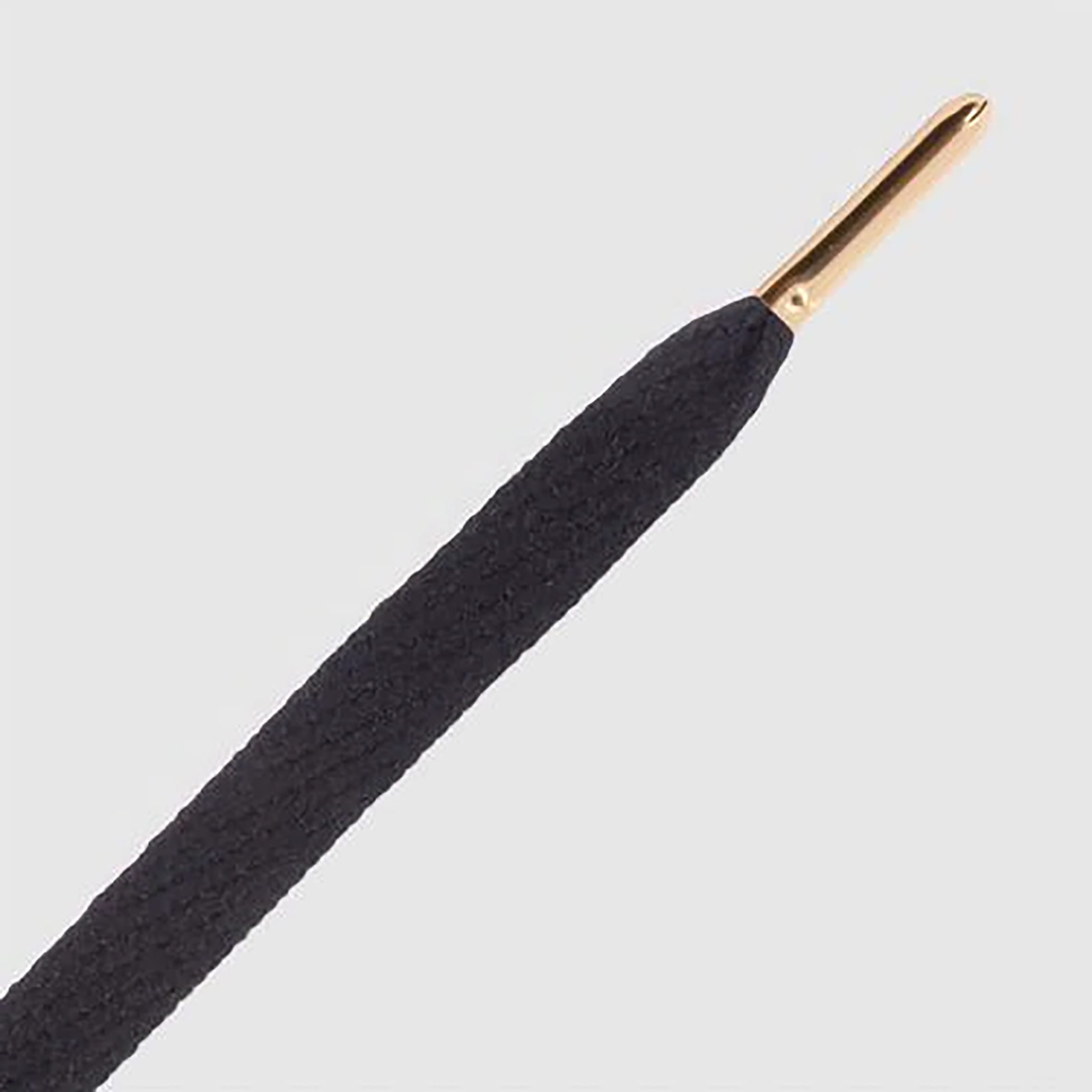 Smallies Metal Tip Shoelaces · Black with Gold Tip