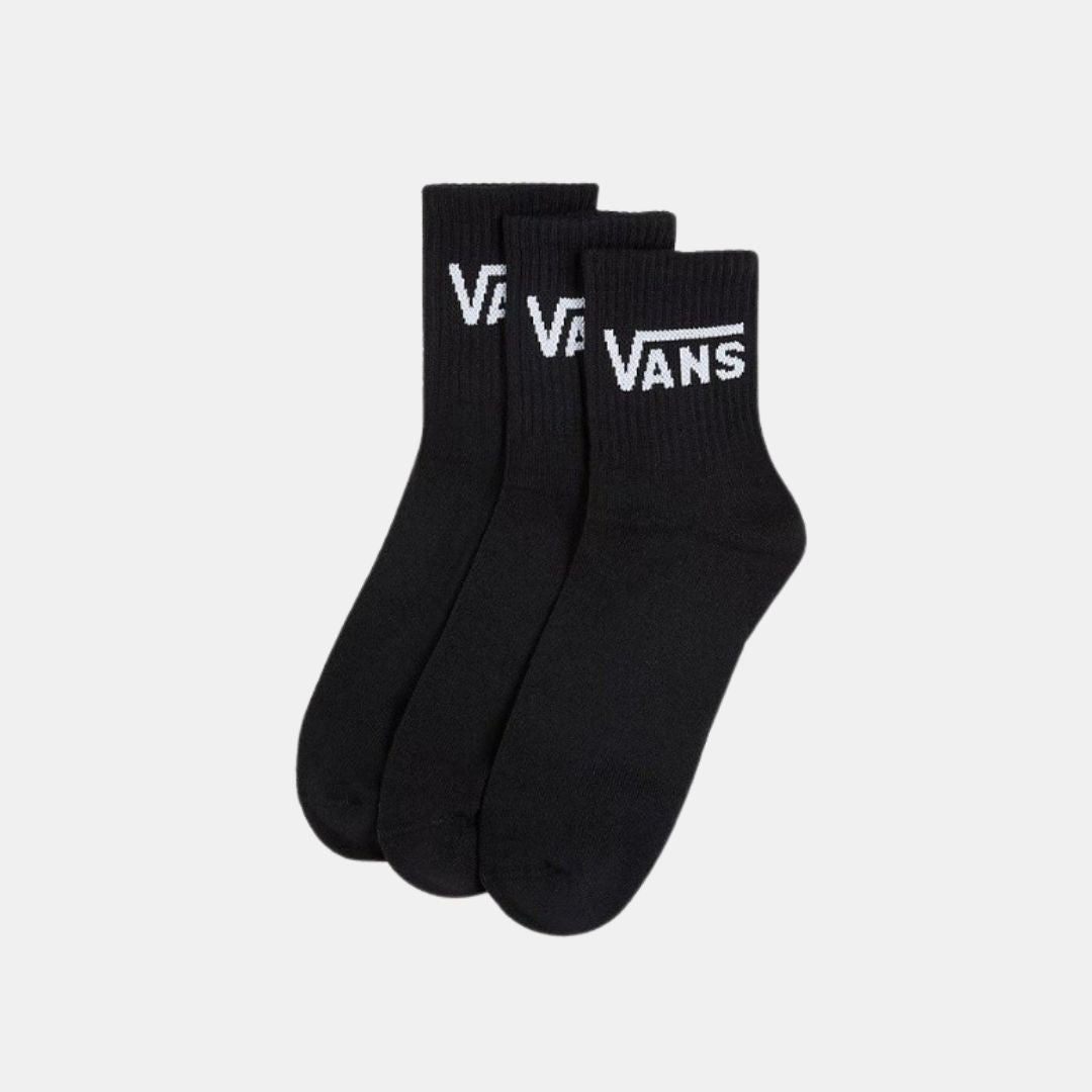 Vans Classic Check Half Crew High Socks Black