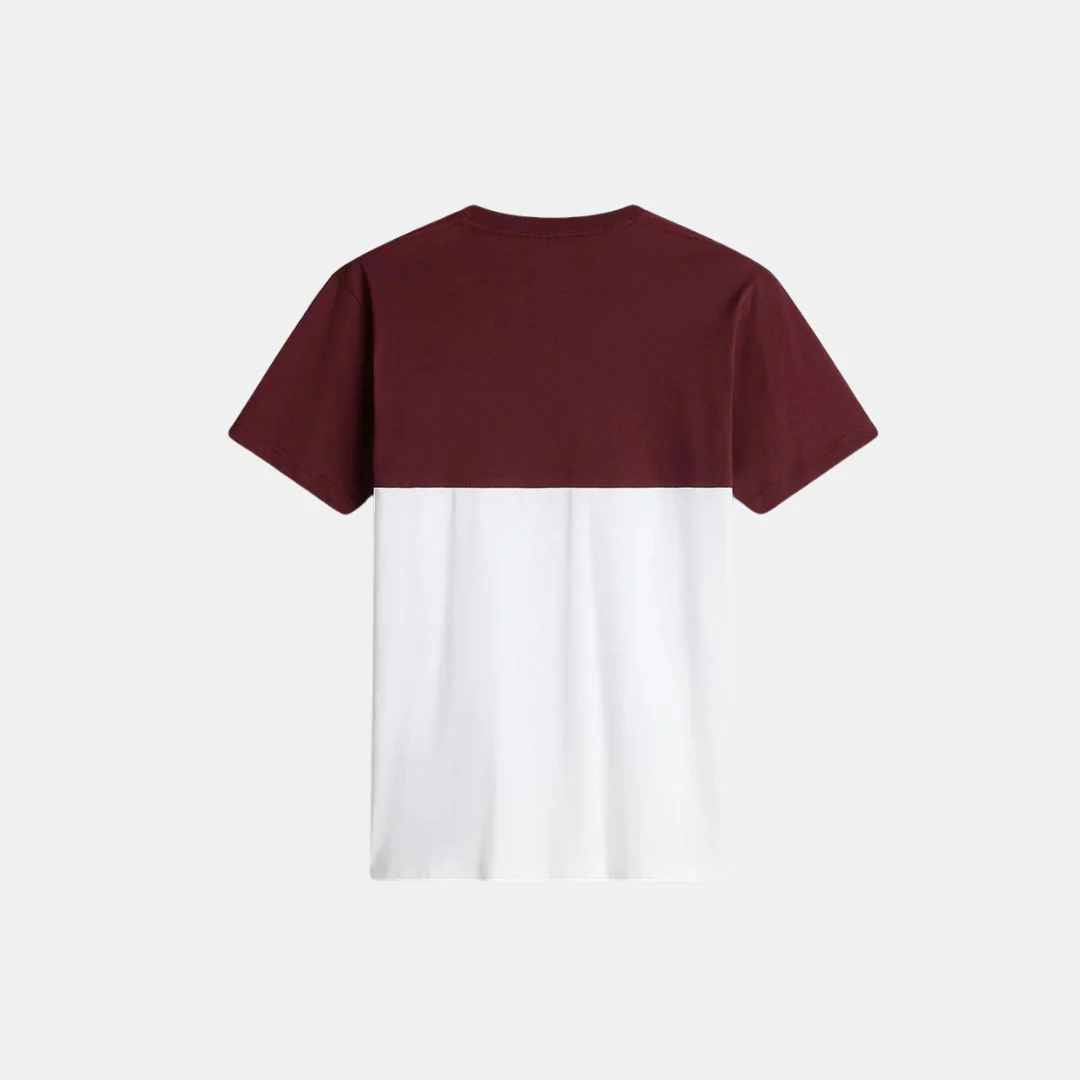 Vans Colorblock T-Shirt White & Port Roya