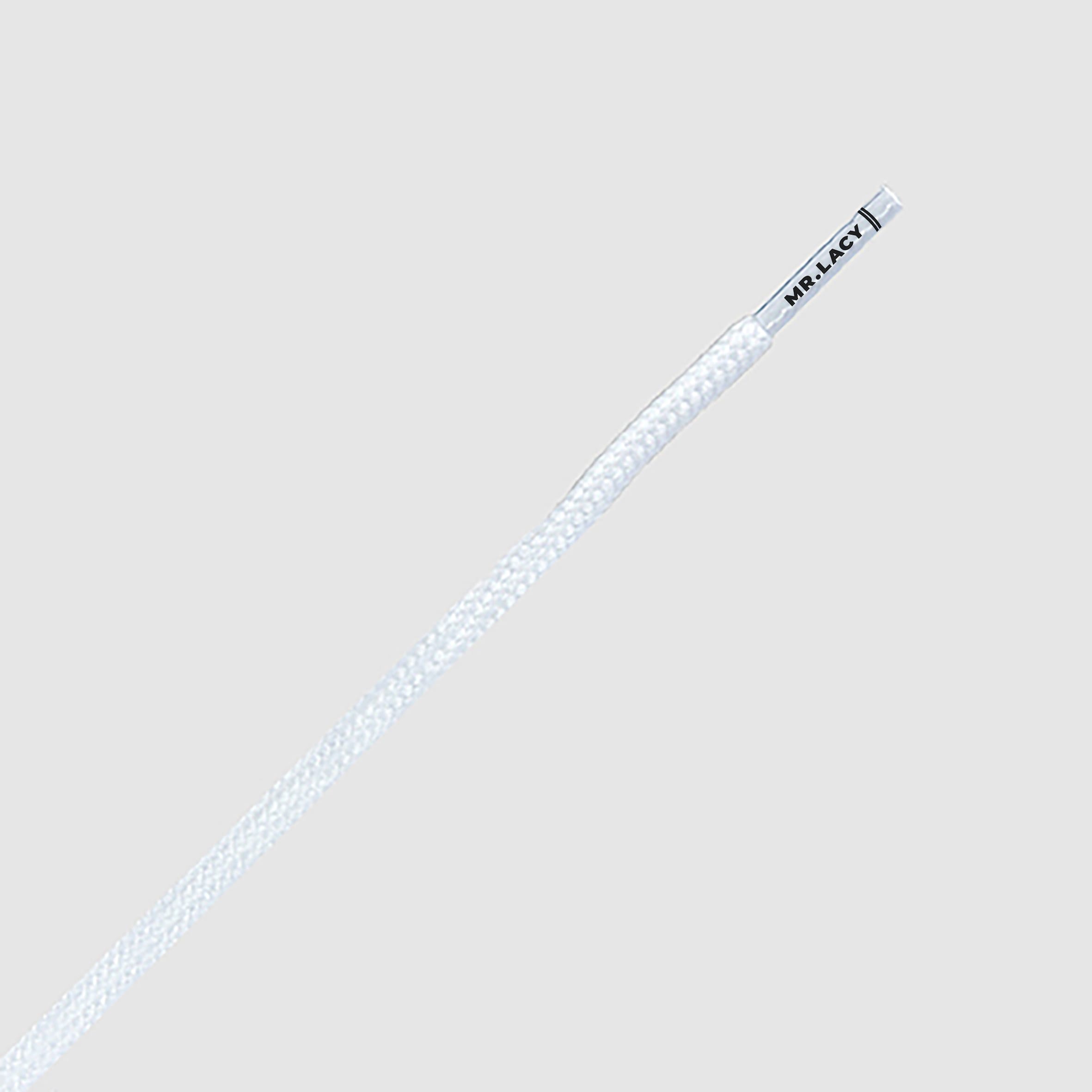 Runnies Round Shoelaces · White