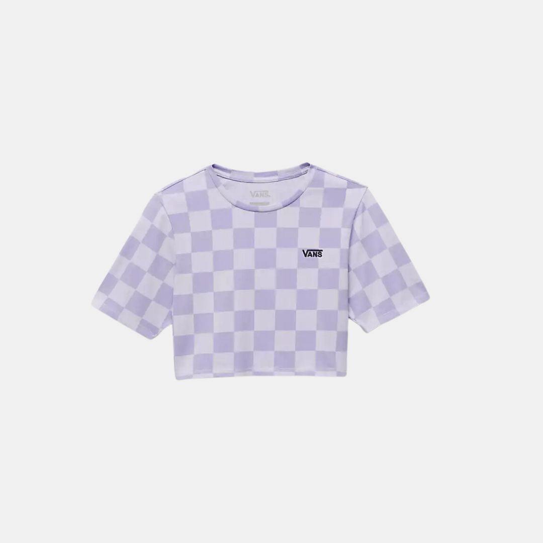 Vans Checker Crew Crop II T-Shirt Cosmic Sky